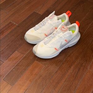 Nike Kids Cream and Orange Sneakers